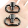 E-outstanding 2Pcs QD Heavy Duty Quick Detachable Sling Swivel Mount Belt Buckle, 1.25 Inch Black - Image 5