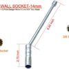Masha Tools - 14mm Swivel Magnetic With Thin Wall Spark Plug Socket ,3/8 Inch Driver × 12 Inch Total Length ,12-Point Thin Wall Socket With Enhanced Magnetic Design for BMW,Mini,Nissan - Image 3
