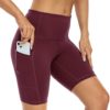 3 Pack High Waist Out Pocket Yoga Short 8"/5" Tummy Control Workout Shorts Running Athletic Non See-Through Active Shorts - Image 2