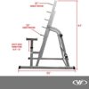 Valor Fitness Bench Press and Squat Rack Combo Half Power Cage w/ Adjustable Spotter Arms - Image 7