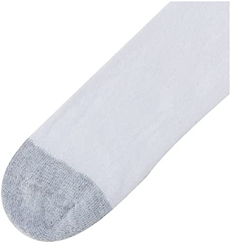 Fruit of the Loom mens Essential 6 Pair Pack Casual Cushioned fashion liner socks, White, 6.5-12 US - pack of 6 - Image 2