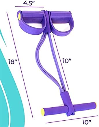 HYVET Workout Machine, Pedal Resistance Band Bodybuilding Extender Tension Band Yoga Stretching Massage Ball Trigger Point Fitness Hand Foot Pain - Image 2