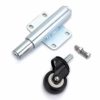 Skelang 2" Spring Loaded Gate Caster, Retractable 2-1/2" Swivel Gate Caster Wheel for Garden Wooden Gate, Yard Fence, Load Capacity 110 Lbs - Image 2