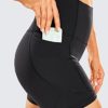 CRZ YOGA Women's Naked Feeling Biker Shorts - 5 Inches High Waisted Gym Running Compression Spandex Shorts Side Pockets - Image 4