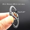 Bytiyar 10 PCS Small Metal 1.6 inch(41mm) Carabiner Clips Dual Spring Wire Gate Snap Hooks Keychain Buckle Tool - Image 6