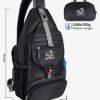 WATERFLY Packable Small Crossbody Sling Backpack Shoulder Chest Bag Daypack for Hiking Traveling - Image 2