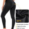 CRZ YOGA Women Matte Faux Leather Leggings 26.5 Inches - No Front Seam High Waisted Stretch Workout Pleather Tights Pants - Image 5