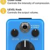 Donner Compressor Pedal & DPA-100 Guitar Pedal Power Supply Adapter 9V DC 1A Tip Negative 5 Way Daisy Chain Cables for Effect Pedal - Image 3