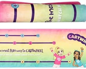CARTWHIRLER Cartwheel Training Mats - At Home Gymnastics Mat, Toy Mats for All Kids, Yoga, Dance, And Play Mat, For Ages 4-12+, 2ft x 6ft