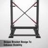 pelpo Pull up Bar Station, Multifunction Power Tower, Standing Adjustable Height Pull Up Dip Bar for Home Gym, Strength Training Dip Stands, Home Fitness Workout Equipment with Backrest Pad - Image 7