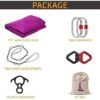 TURBONICE Aerial Silk Cloths- 10 Meters/10.9 Yards Silk Yoga Set-Daisy Chain Clips-Carabiners-Swivel-Figure 8 Descender-Indoor/Outdoor- Multi Colors - Image 4