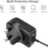 CANOAH Power Electric Guitar Effects Pedal Daisy Chain Cable Adapter 9V Wire Pro 9V DC 1A US EU UK JP Tremolo Mixer Guitar Pedal Connector (Size : EU Plug) - Image 6