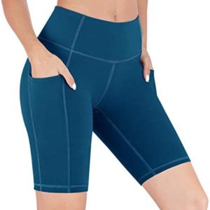 Heathyoga Biker Shorts Women High Waist Yoga Shorts for Women Workout Shorts with Pockets Athletic Shorts Gym Shorts