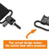 SOMA Rifle Sling Swivel Mounts, Heavy Duty Tri-Lock Shotgun Sling Attachments Clips - Image 7