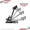 Extreme Sim Racing Wheel Stand Cockpit SGT Racing Simulator - Nardo Gray Edition For Logitech G25, G27, G29, G920, G923 Thrustmaster and Fanatec - WHEEL LOCKS INCLUDED (Nardo Gray) - Image 9
