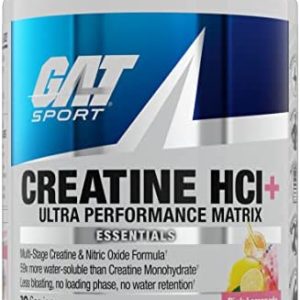 GAT Sport Creatine HCI+, N03-T® Nitrate Matrix, 30 Servings (Pink Lemonade)
