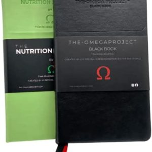 The-OmegaProject The Black Book Training Journal + The Nutrition Journal Created by US Special Operations Forces - Set Goals & Track Progress