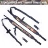 HUNTPAL Camo Backpack Rifle Sling Hands-Free Double Shoulder Strap Gun Sling, Adjustable Neoprene Backpack Connection Strap for Hunting Shooting Outdoors - Image 5