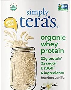 simply tera's Organic whey Protein Powder, Bourbon Vanilla Flavor