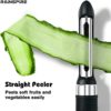 Rainspire 3-Piece Peeler Set, Premium Swivel Vegetable Peeler, Kitchen Gadgets Apple Peeler Potato Peeler Veggie Peeler Fruit Peeler, Dishwasher Safe Kitchen Accessories, Black - Image 3