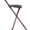 Switch Sticks Walking Stick, Walking Cane, Cane Chair, Quad Cane and Folding Cane with Seat is 34 Inches Tall, FSA and HSA Eligible, Supports Up to 220 Pounds, Bubbles - Image 2