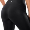 CRZ YOGA Women Matte Faux Leather Leggings 26.5 Inches - No Front Seam High Waisted Stretch Workout Pleather Tights Pants - Image 6