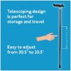 Carex Comfort Walking Cane with an Ergonomic Extra Comfortable Grip, Dark Gray - Image 5