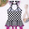 YOOJIA Girl's Clown Costume Dance Leotard Dress Halloween Kids Circus Ringmaster Tutu Dress Carnival Dancewear - Image 4