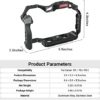 SmallRig R5 / R5 C / R6 Cage for Canon R5 R6 R5 C, Aluminum Alloy DSLR Rig Stabilizer with Cold Shoe , 1/4"-20 and 3/8"-16 Threaded Holes for Filmmaking , Video Shooting 2982B - Image 8