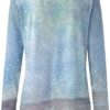DUOWEI Summer Short Sleeve New Casual Women's Casual T Shirt Long Sleeve Christmas Print Round Neck Top Old Lady Shirts - Image 3