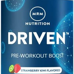 MRM Nutrition Driven Pre-Workout Powder | Strawberry Kiwi Flavored | 125mg Caffeine | Pure Ingredients| Muscle + Hydration + Energy Blends | Performance Energy | Vegan + Gluten-Free | 29 Servings