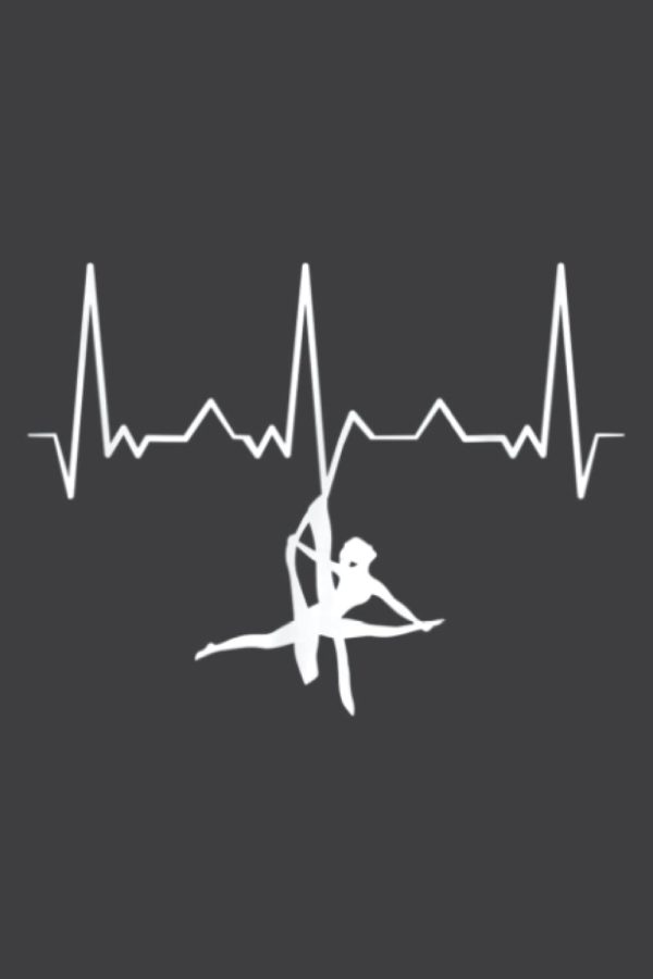 Aerial Silks Circus Yoga Aerialist Heartbeat Aerial Silks: Lined Journal & Diary for Writing & Notes for Girls and Women, Memo Diary Subject Notebooks Planner, 6"x9"