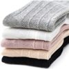 Komorebi Baby Girl Knee High Socks Toddler Tube Ruffled Stockings Infants Cotton Cable Knit Long Socks for Unisex - Image 5