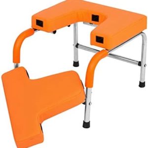 ROBDAE Yoga Inverted Stool Yoga Inverted Stool Indoor Exercise Fitness Equipment Stainless Steel Frame Yoga Auxiliary Inverted Stool Suitable for Practicing Handstand
