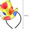 STOBOK Jester Headband Clown Top Hat Headband Carnival Costume Funny Performance Props - Image 4