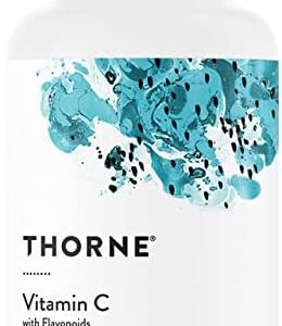 Thorne Vitamin C - Blend of Vitamin C and Citrus Bioflavonoids from Oranges - Support Immune System, Production of Cellular Energy, Collagen Production and Healthy Tissue - Gluten-Free - 90 Capsules