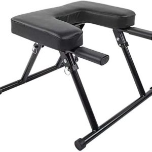 CSSIM Yoga Headstand Bench Multifunctional Yoga Inverted Stool Foldable Inverted Stool Head Standing Trainer Massager Treatment Home Fitness