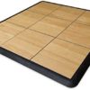 Big Floors 3X3RESMAPLE Modular Interlocking Lightweight Plastic Dance Floor Kit (3' x 3'), Light Maple, 21 Piece - Image 2
