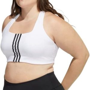 adidas Women's Training Medium Support Better 3-Stripes Bra
