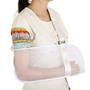 Breathable Mesh Arm Sling for Shower, Arm Sling Shoulder Immobilizer Rotator Cuff Wrist Elbow Forearm Support Brace, Arm Sling Elbow Support - Left and Right Arm for Men and Women, Adjustable Immobilizer for Shower, Stabilizer for Elbow, Dislocation