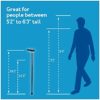 Carex Comfort Walking Cane with an Ergonomic Extra Comfortable Grip, Dark Gray - Image 7