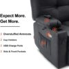 MCombo Large Power Swivel Glider Rocker Recliner Chair with Massage and Heat for Nursery and USB Ports, Cup Holders and Pockets, Faux Leather 7748 (Black, Large) - Image 7