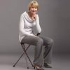 Switch Sticks Walking Stick, Walking Cane, Cane Chair, Quad Cane and Folding Cane with Seat is 34 Inches Tall, FSA and HSA Eligible, Supports Up to 220 Pounds, Bubbles - Image 5