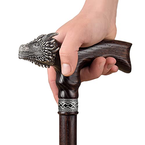 Handmade Wooden Walking Cane for Men and Women - Dragon - Fashionable Walking Stick Unique Wood Cane - Image 5