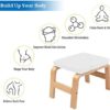 Erus Wooden Yoga Inversion Stool White - Image 5