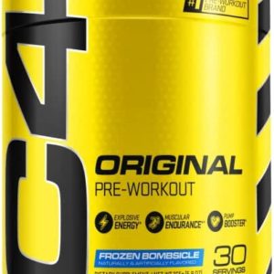 C4 Original Pre Workout Powder Frozen Bombsicle Sugar Free Preworkout Energy for Men & Women 150mg Caffeine + Beta Alanine + Creatine - 30 Servings