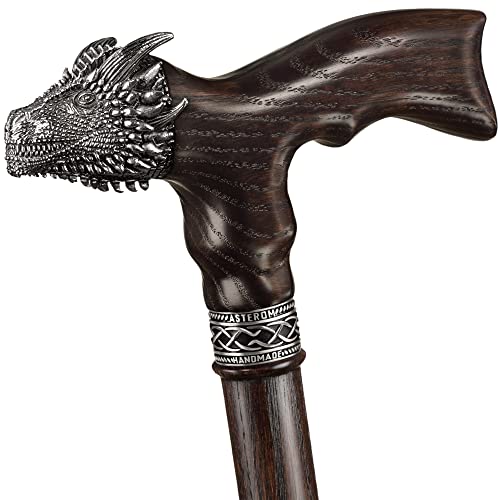 Handmade Wooden Walking Cane for Men and Women - Dragon - Fashionable Walking Stick Unique Wood Cane - Image 2