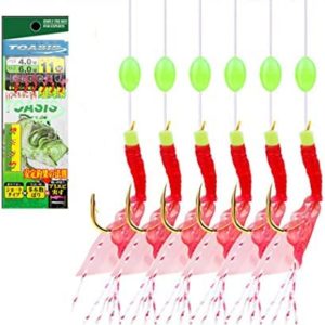 Toasis Fishing Bait Rigs Feather Hooks Assorted Size 10pack