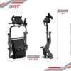 Extreme Sim Racing Wheel Stand Cockpit SGT Racing Simulator - Nardo Gray Edition For Logitech G25, G27, G29, G920, G923 Thrustmaster and Fanatec - WHEEL LOCKS INCLUDED (Nardo Gray) - Image 5