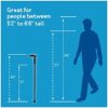 Carex Health Brands Hiking Cane Walking Stick with Dual Grip Handle for Men & Women, Black - Image 7